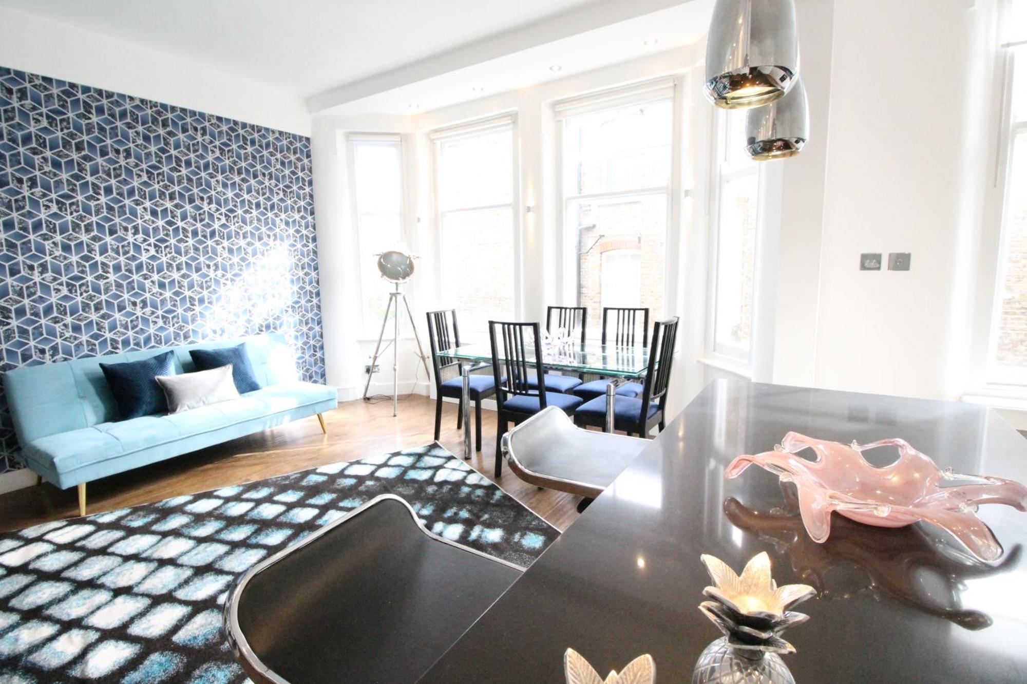 Contemporary 3 Double Bedroom 2 Bathroom Haven In The Heart Of Chelsea Exquisite With A Designer's Touch Apartament *